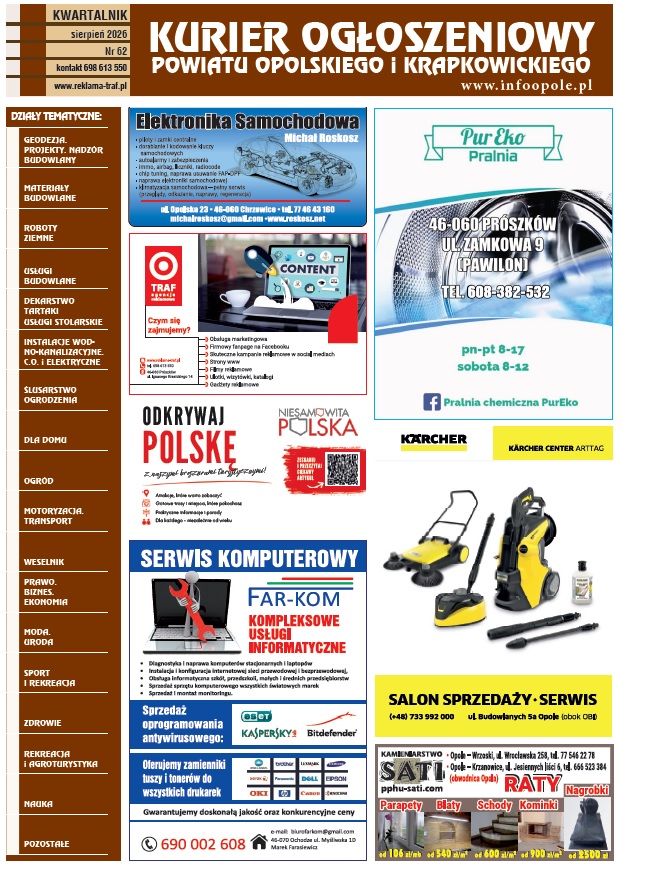 Kurier ogłoszeniowy powiatu opolskiego i krapkowickiego