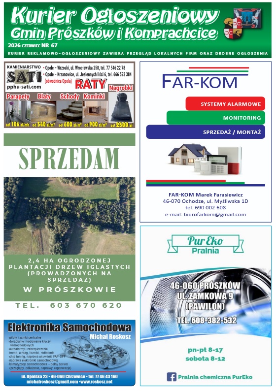Kurier ogłoszeniowy gmin Prószków i Komprachcice